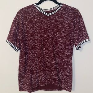 Red and White Streetwear Shirt